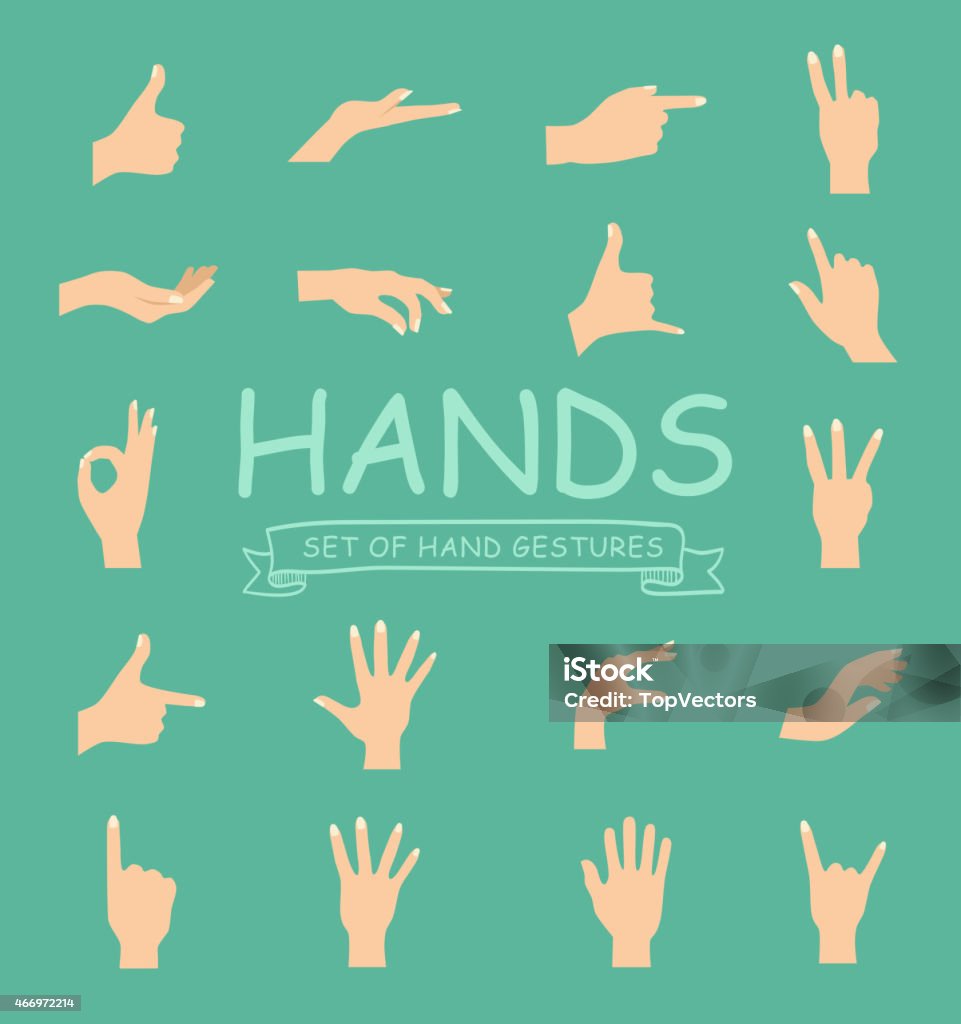 Hand Collecting Vector Hand Vector Collection On White Background Stock Illustration ...