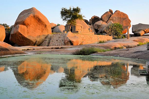 istock Ancient ruins of Hampi, Karnataka, India 466972220