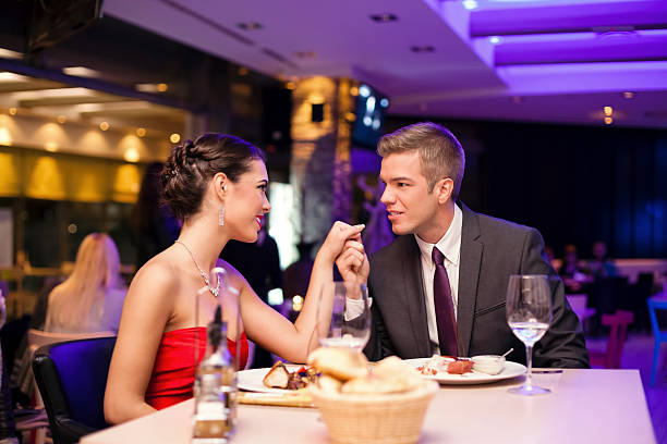 istock couple exchanged tenderness at restaurant 466972417