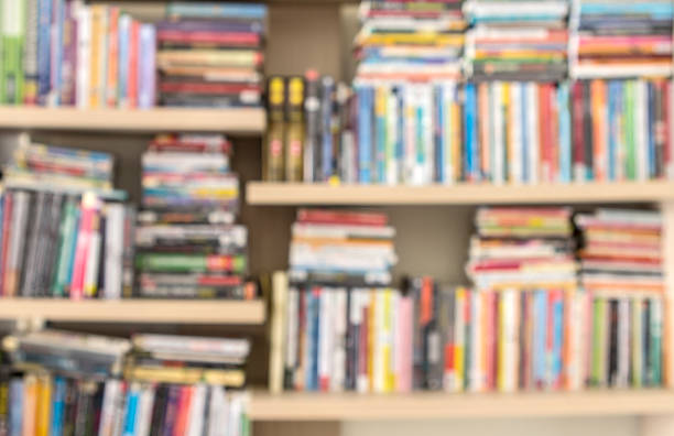 istock blure of Books on a shelf background 466976084