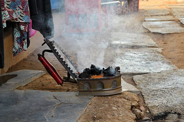 Charcoal irons are still in use for laundry in third world countries like India
