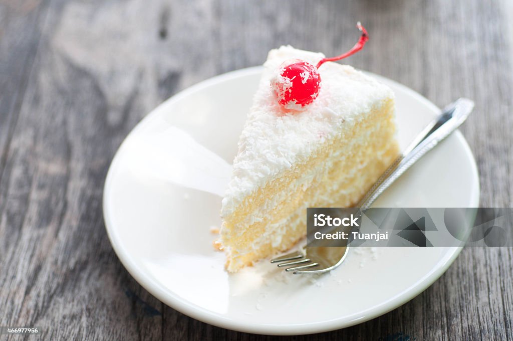 Coconut Cake close up of Coconut Cake 2015 Stock Photo