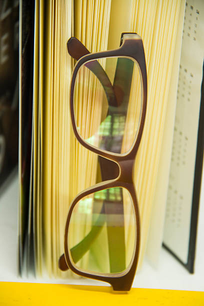 istock Closeup of business objects  papers    glasses 466978396