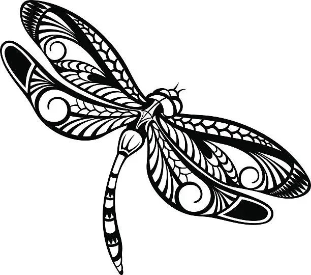 Vector illustration of Dragonfly