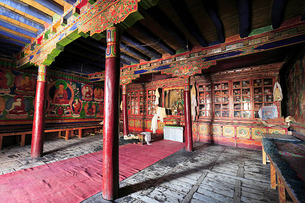 istock Interiors of Buddhist monastery , circa May 2011, Ladakh, India 466983084