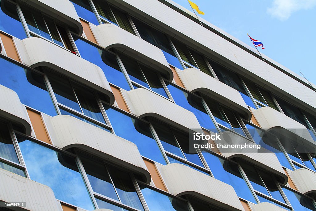 Vista da fachada do hotel - Foto de stock de Arquitetura royalty-free