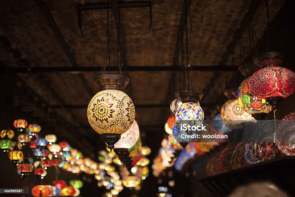 Türkische Lampen hängen bunte Mosaik - Lizenzfrei Feiern Stock-Foto
