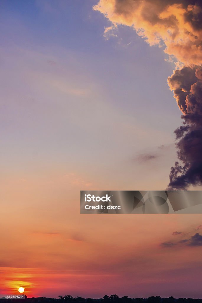 sunset cloudscape, near Rockville Indiana Rockville - Maryland Stock Photo