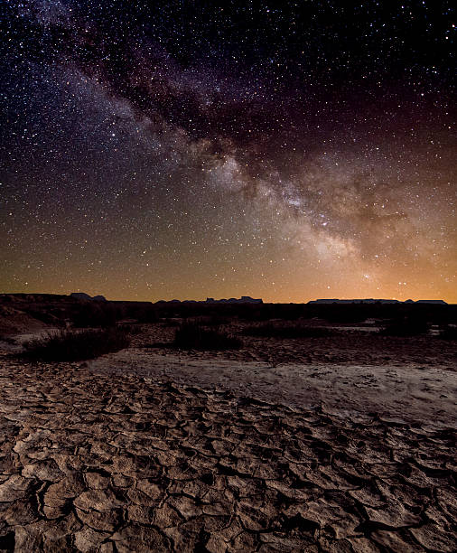 istock Milky Way over the desert 466990783