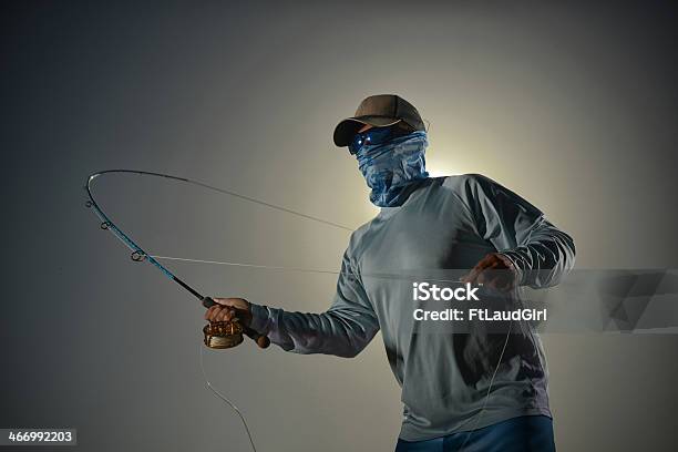 Man Fishing Stock Photo - Download Image Now - Fishing, One Person, Fishing Industry