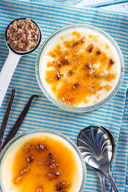 istock serving homemade creme brulee overhead 466998452