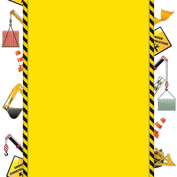 вектор строительства кадр с механизмами - bulldozer dozer construction equipment construction machinery stock illustrations