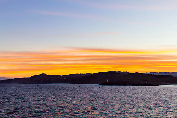 istock Seascape and islands at sunset light 467002202
