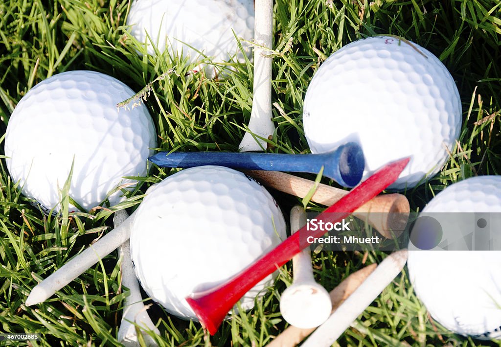 Patriotique Tees et balles de Golf - Photo de Golf libre de droits