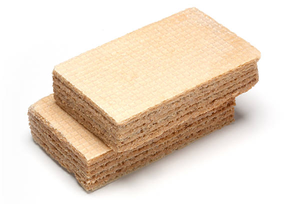 istock two creamy sweet wafers isolated on white background 467003062