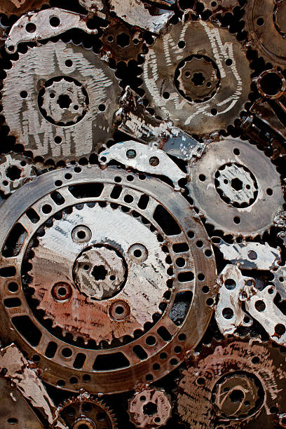 istock handicraft metal artwork from used spare parts 467003087
