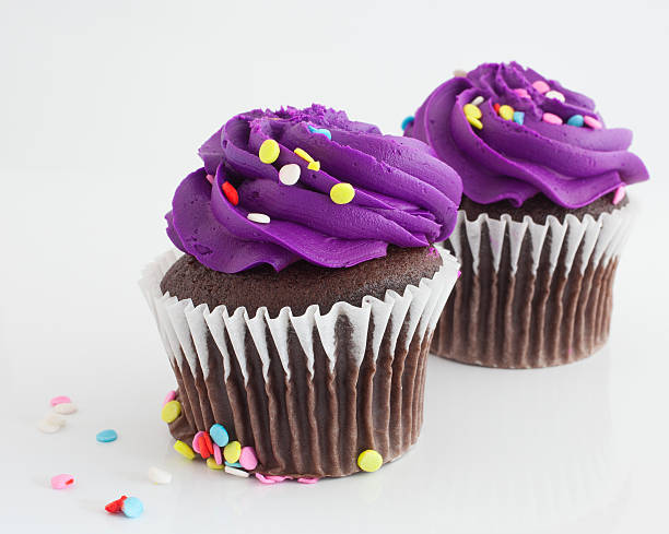 istock Pair of sweet cupcakes 467003764