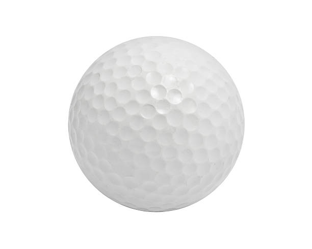 golf ball - golf club golf iron isolated stock-fotos und bilder