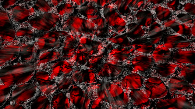 UNTAMED VIEW : spheroidal agglomeration - red (LOOP)