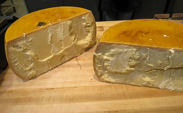istock Split Wheel of Italian Parmiggiano-Romano Cheese 467005530