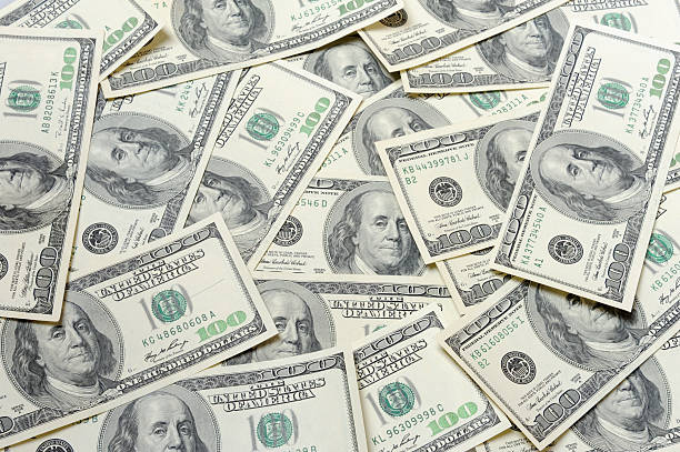 Dollars - background stock photo