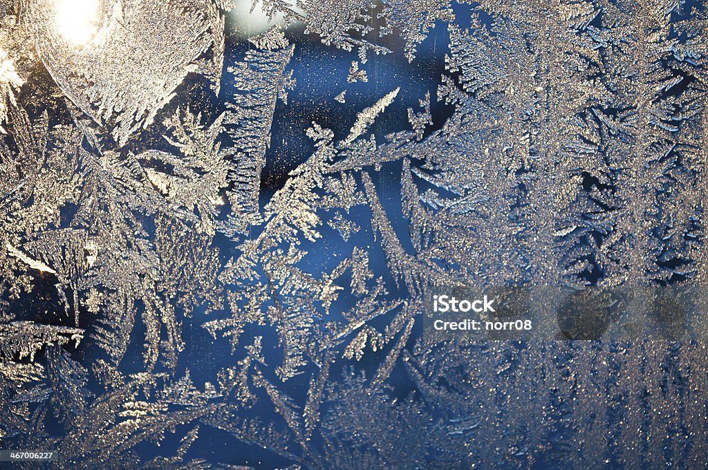 cold winter, window Ice background, winter frozen window Backgrounds Stock Photo