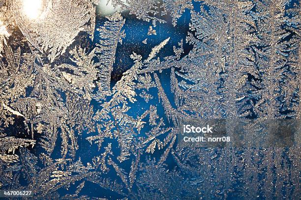 Cold Winter Window Stock Photo - Download Image Now - Backgrounds, Blue, Climate