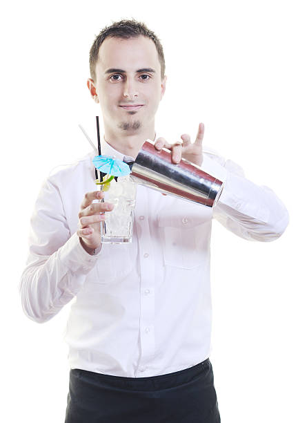 istock barman portrait isolated on white background 467006743