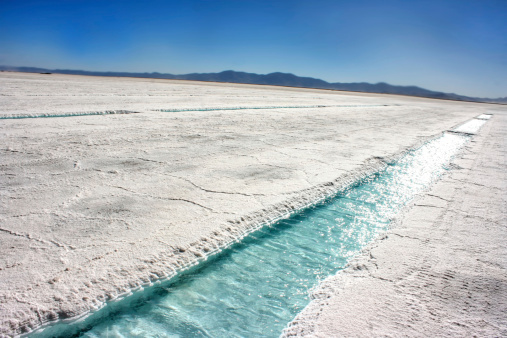A huge salt field in the north of Argentina