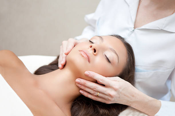 istock Young Natural Relaxing Beauty Having Moistening Mask Applied. 467007559