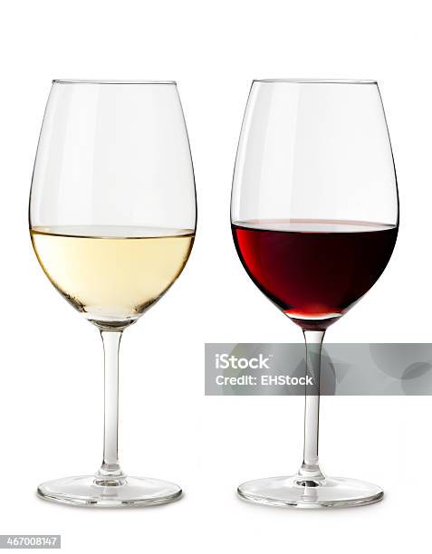 赤および白ワイングラス絶縁型 - グラスのストックフォトや画像を多数ご用意 - グラス, 白ワイン, ワイングラス