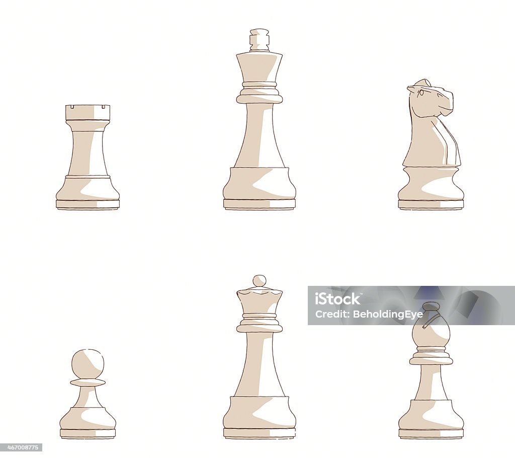 Chess Shading Sketches Of Chess Pieces Stock Illustration - Download Image Now ...