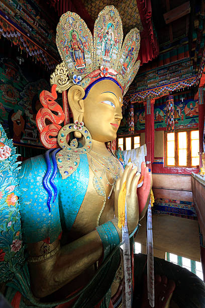 istock Interiors of Buddhist monastery , circa May 2011, Ladakh, India 467009934