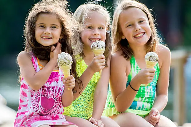 Photo of Children Eating Ice Cream