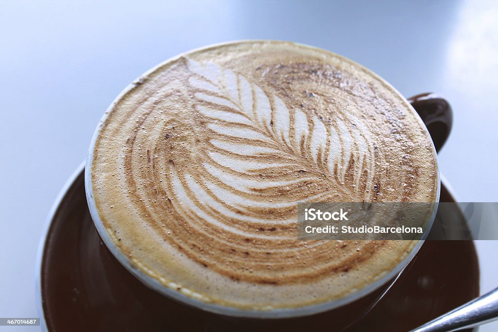 Cappuccino Closeup of cappuccino coffee Breakfast Stock Photo