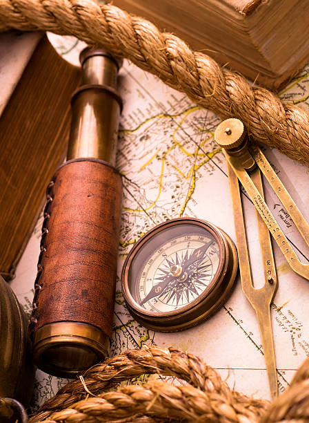 istock Vintage sea adventure concept 467016439