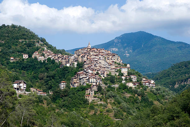 The ancient village in Liguria region of Italy