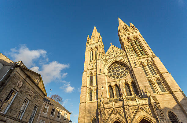 istock Stunning Truro cathedral in cornwall england uk. gothic architecture i 467017234