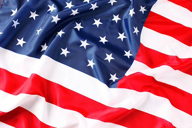 istock Close up of American flag 467017436
