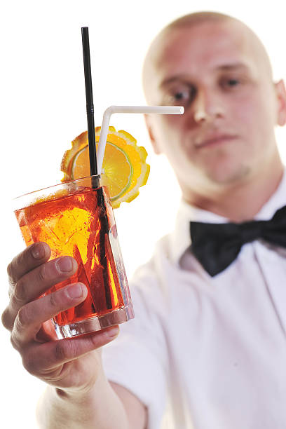 istock barman portrait isolated on white background 467017727
