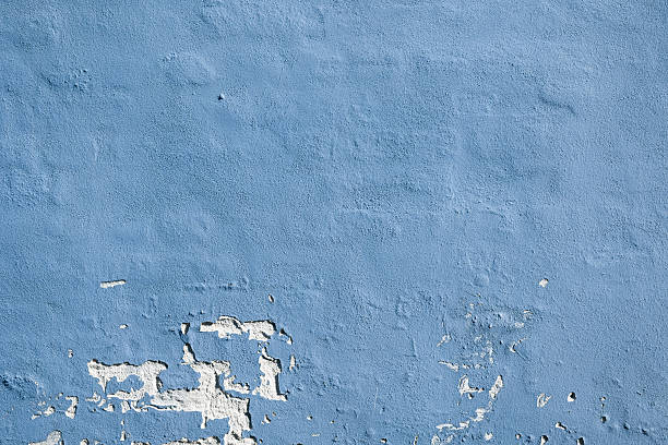 azul fondo de pared de ladrillo - rough cast fotografías e imágenes de stock