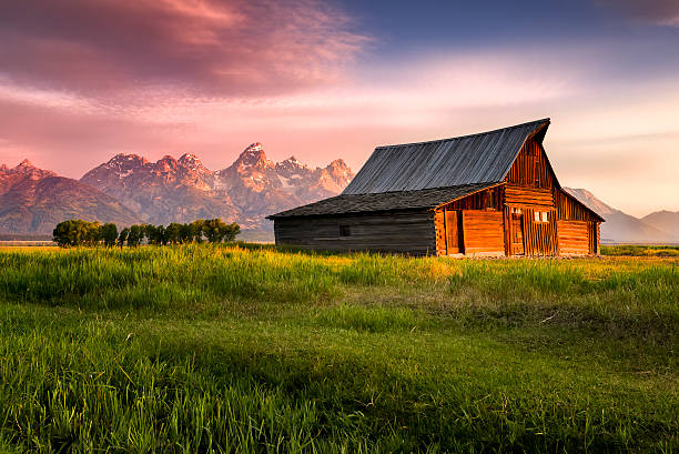 t. ein. moulton barn - mormonenkirche stock-fotos und bilder