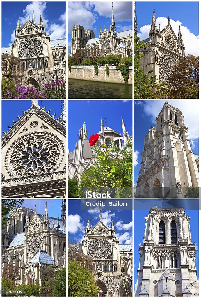 Notre Dame de Paris - Zbiór zdjęć royalty-free (Architektura)