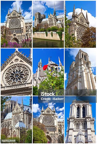 Notredame De Paris - Fotografias de stock e mais imagens de Ao Ar Livre - Ao Ar Livre, Arquitetura, Capitais internacionais