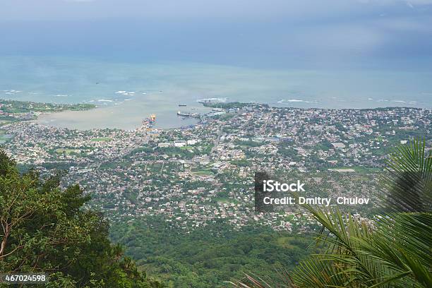 View To The Puerto Plata City Dominican Republic Stock Photo - Download Image Now - Dominican Republic, 2015, Aerial View