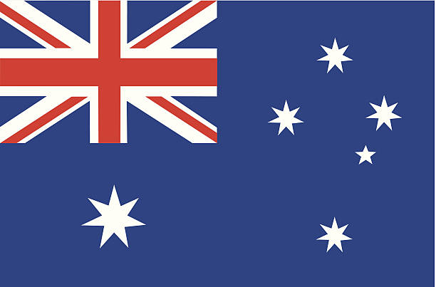 illustrations, cliparts, dessins animés et icônes de drapeau australien - australian flag