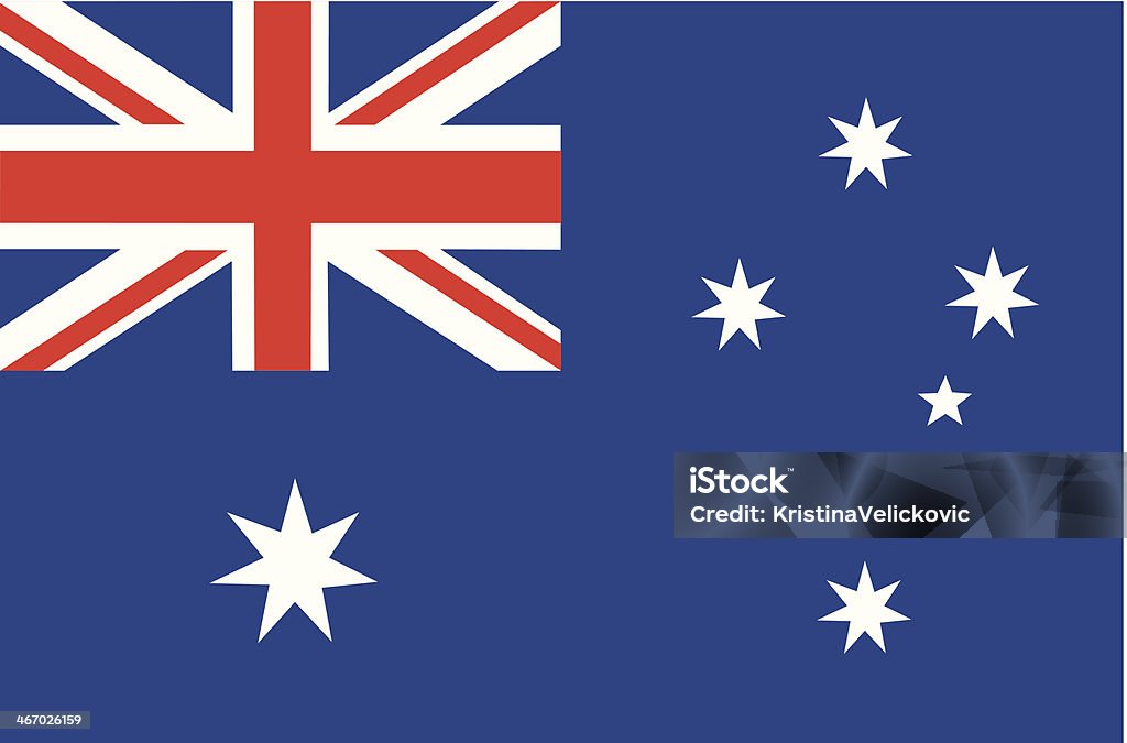 Vector illustration of the Australian flag vector file of Australian flag Australian Flag stock vector
