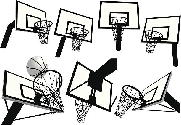Vector illustration of Basketball Net
