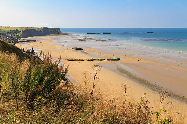 istock Normandy Landings, remains of artificial port at Arromanches-les 467027371