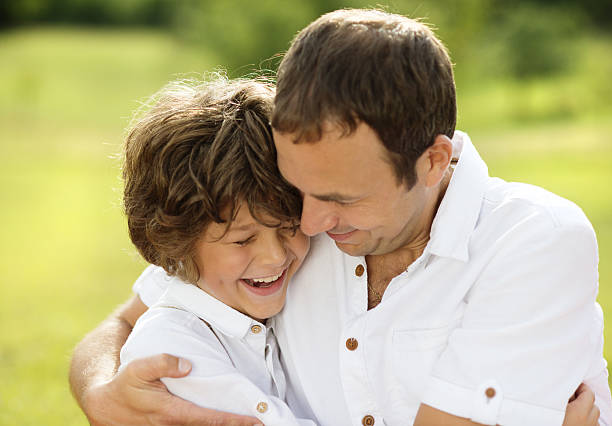 istock Father and son in nature 467028629